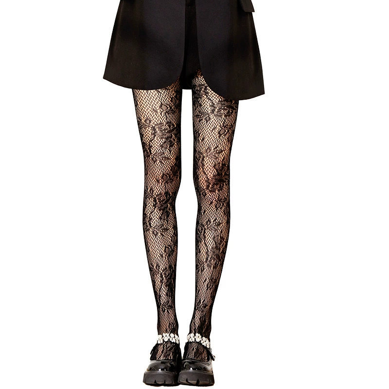 Summer Retro Tights (Women) — Lace Fishnet, One Size, Multiple Patterns