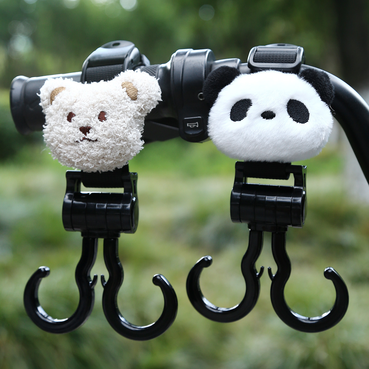 Electric Vehicle Hook Enhanced Load-Bearing Stroller Double Hook