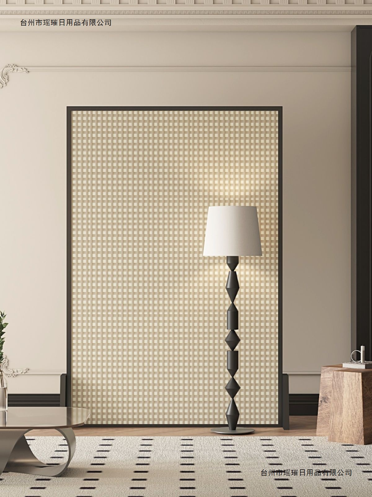 Screen Partition Living Room Mobile Modern Simple Solid Wood Entrance Blocking Entrance Office Bedroom Home Background Wall