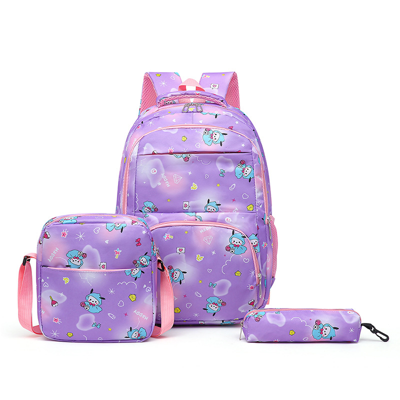 Nueva bolsa compuesta de dibujos animados al por mayor 3 - en - 1 mochila de hombro mochila casual mochila de gran capacidad linda mochila de estudiantes