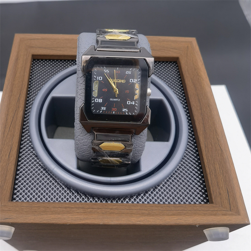 Buccino Men's Classic Square Mechanical Watch Multifunctional_voghion.com