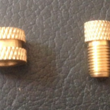 各种规格;注塑细牙铜螺母/细螺纹M6*0.75包胶铜螺丝Screw