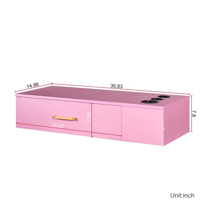 Mesa de peluquería nórdica de pared dormitorio simple mini tocador peluquería mesa de peluquería de pared