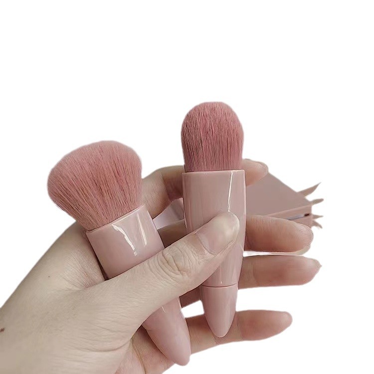 Cepillo de maquillaje traje conjunto completo productos genuinos estudiante asequible mini portátil pequeño conjunto suelto Fundación sombra de ojos cepillo conjunto de tres piezas