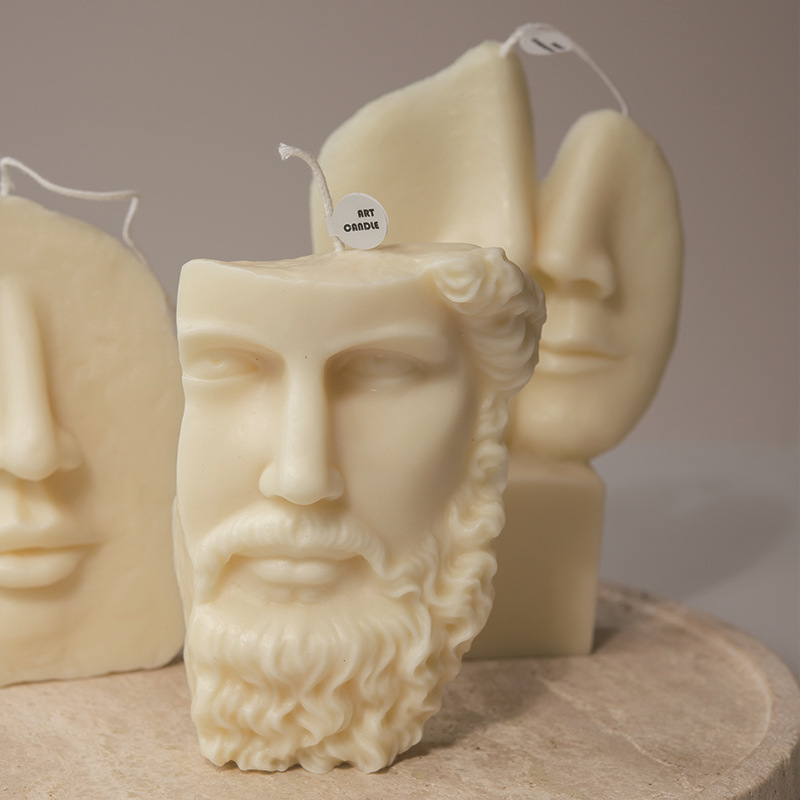 Ventas transfronterizas calientes de figuras europeas en forma de velas de incienso de alta calidad decoración adornos al por mayor explosión