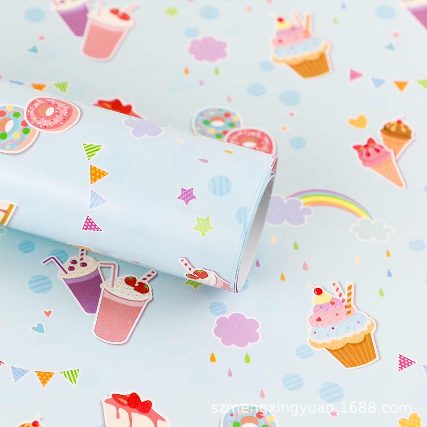 Creativo de cumpleaños dibujos animados simple papel de embalaje de vacaciones frutas pequeñas frescas regalos caja de regalo embalaje de cubierta