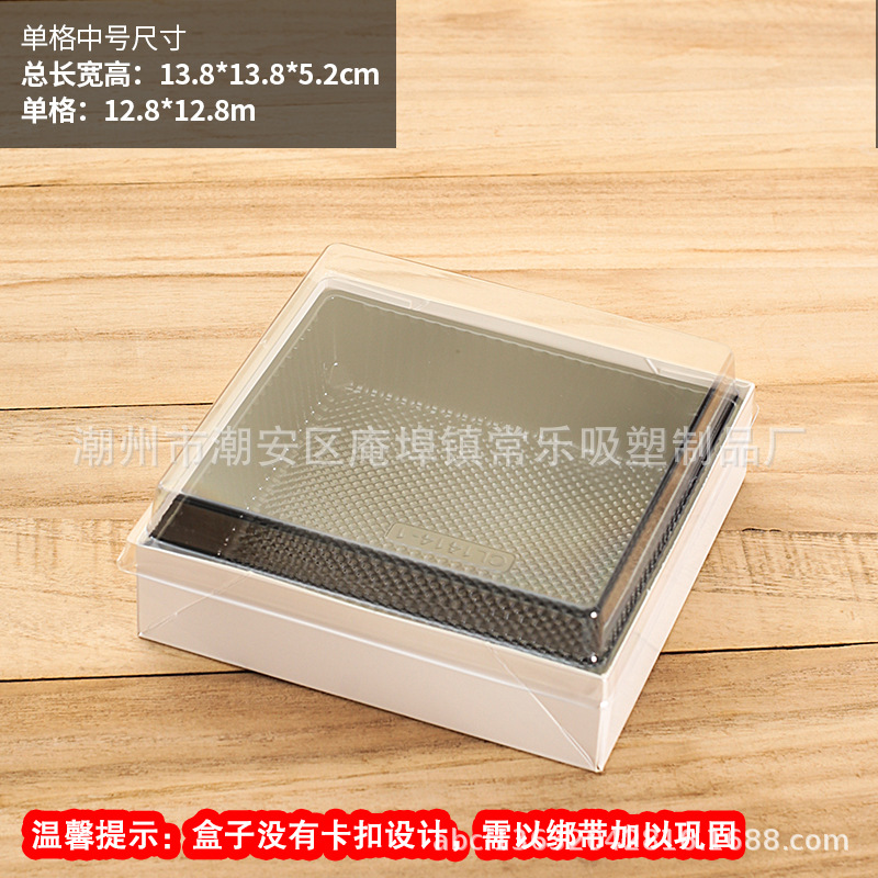 Caja de embalaje de corte de frutas y frutas plegables de una sola caja de plástico de papel antivaho desechable de cuarenta y nueve compartimentación de frutas y verduras con tapa