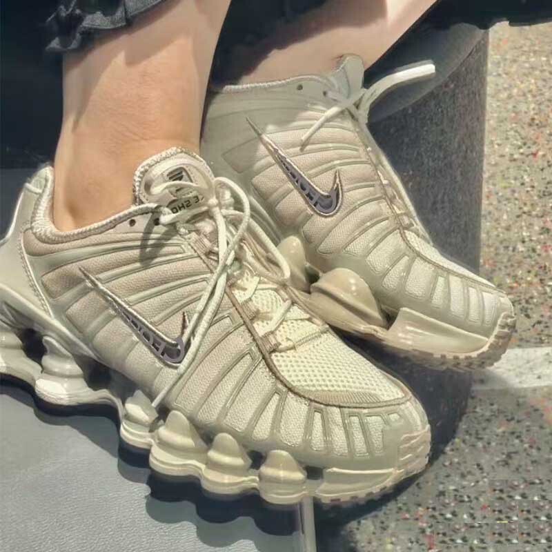 Putian Nike official men's shoes Shox TL series women's shoes mesh low-top couple sports large size breathable running shoes Putian Nike official men's shoes Shox TL series women's shoes mesh low-top couple sports large size breathable running shoes