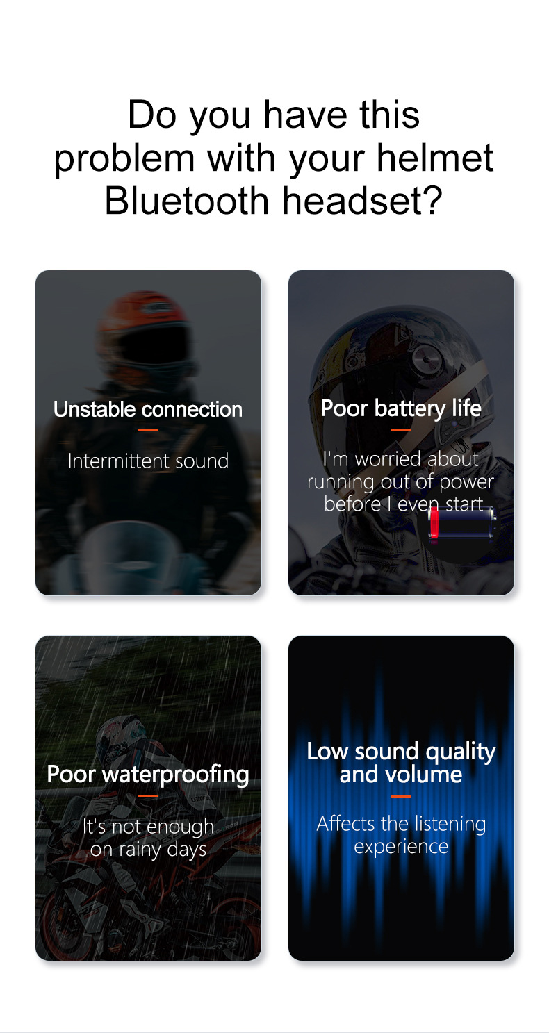 Q082X Helmet Bluetooth Headset 1000m Dual-Intercom Motorcycle Helmet Headset Amazon's Best-Selling Product