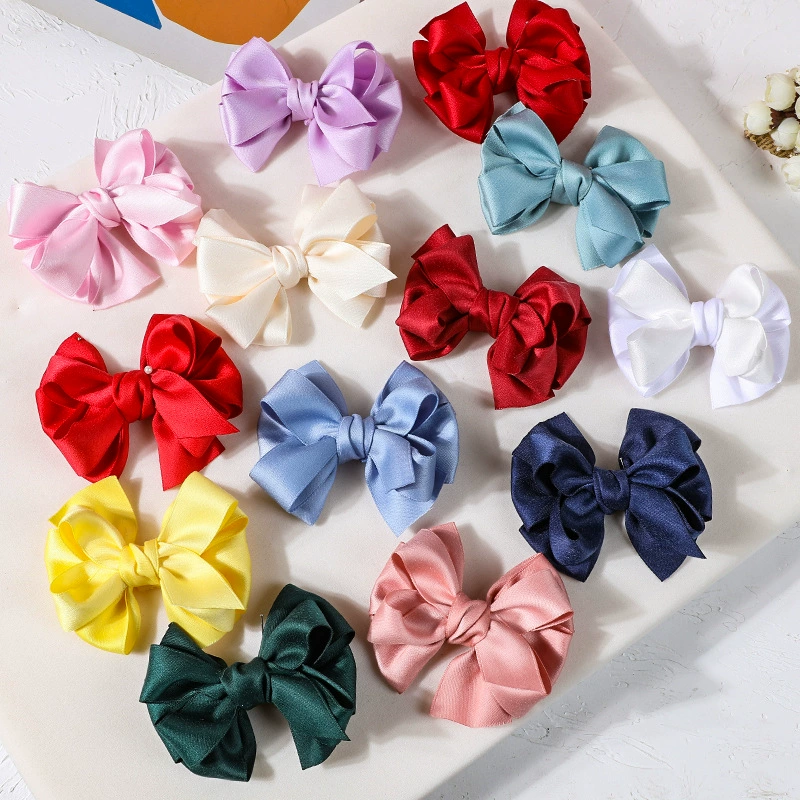 В наличии Ювелирные изделия Большая лента Галстук-бабочка Подарочные головные уборы Бант Цветная лента Галстук-бабочка Аксессуары для волос Одежда Лента