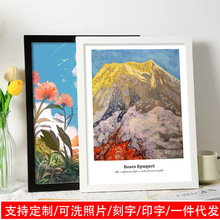 实木相框摆台A3a4空框照片4开8k挂墙儿童拼图16寸20海报画框装裱