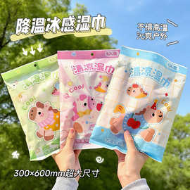 夏季清凉冰感毛巾户外运动冰爽擦脸巾解暑大号一次性提神降温毛巾