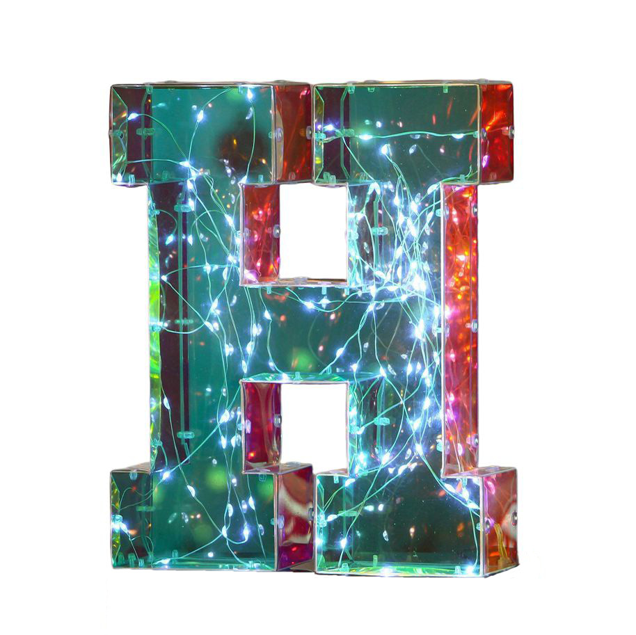 Luminous letter h