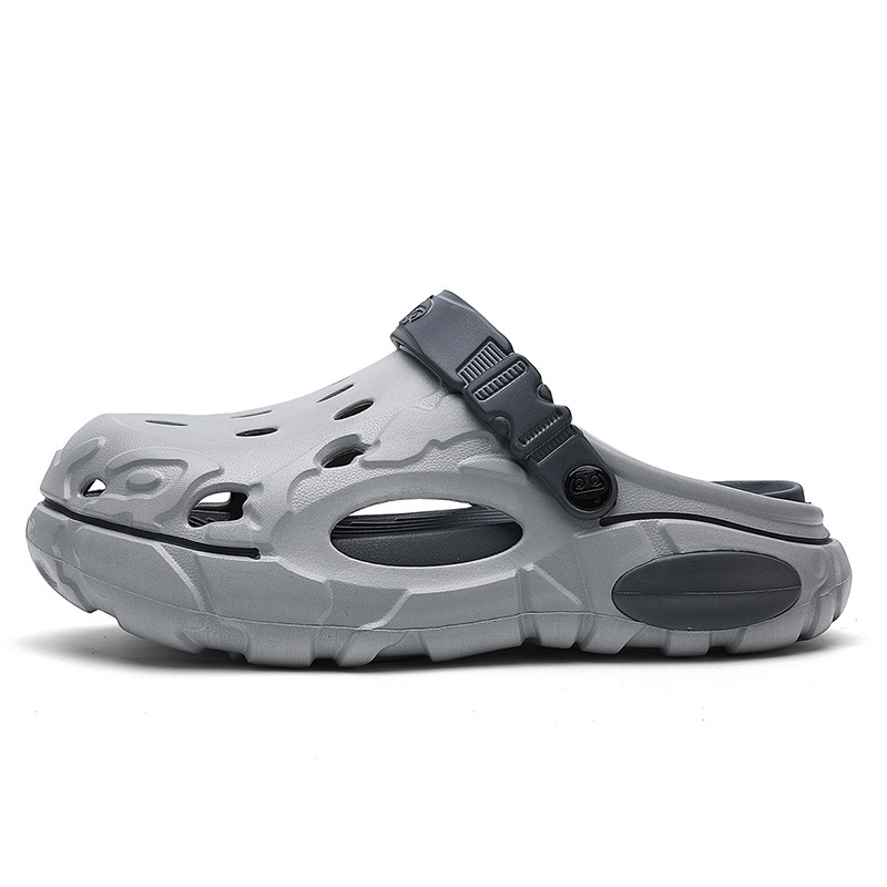 2026 New Cross-Border Men's Clog Sandals, Height-Increasing, Comfortable, Closed-Toe, Outdoor Dual-Use Beach Large-Size Sandals, Best Seller