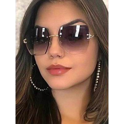 Z 95612 Rimless Cut Edge Sunglasses 无框切边太阳墨镜跨境