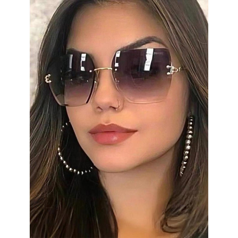 Z 95612 Rimless Cut Edge Sunglasses 无框切边太阳墨镜跨境