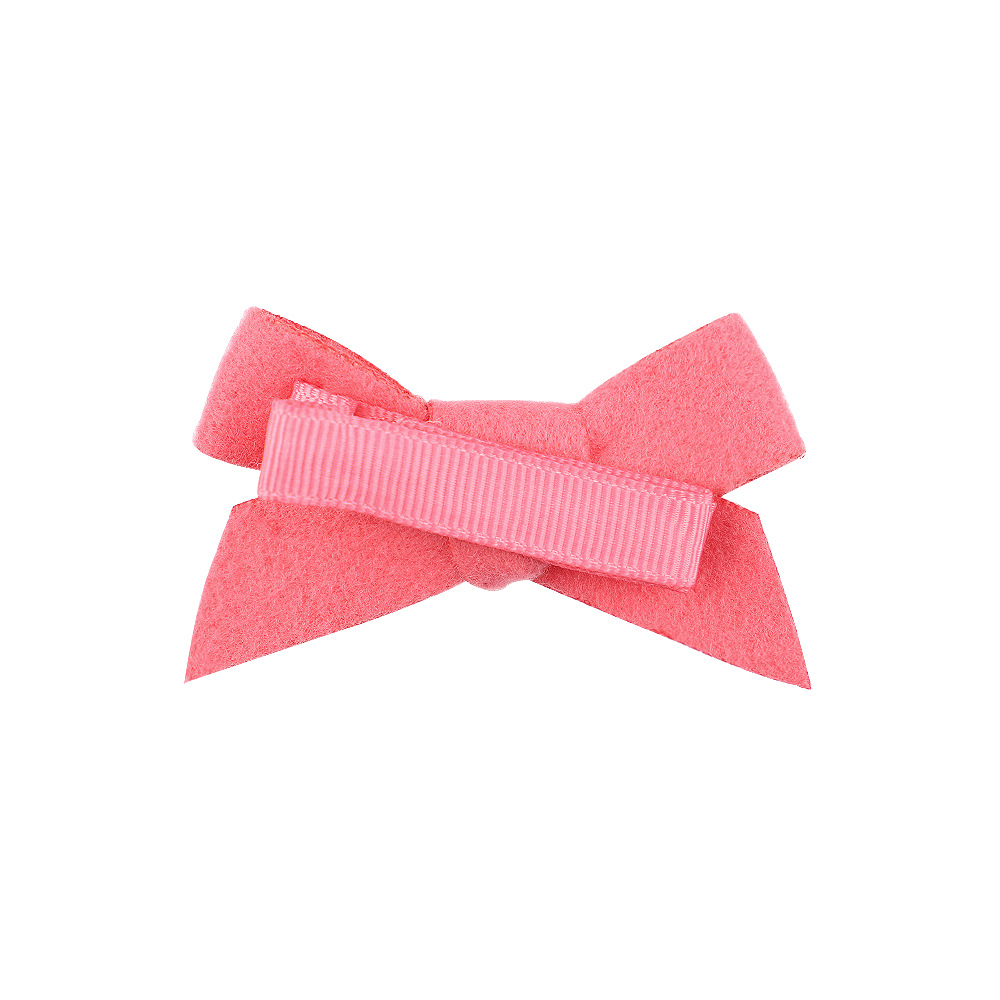 Nihaojewelry Simple Style Double-sided Woolen Cloth Bow Children's Hairpin Wholesale Jewelry display picture 4