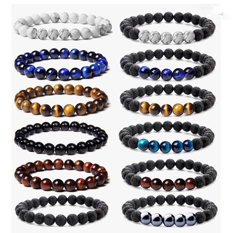 Ethnic Style Geometric Natural Stone Beaded Bracelets display picture 1