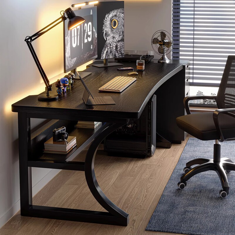 Solid Wood Computer Desk, Bedroom Home Study Desk, Simple Desk, Rental House Office Desk, Double Gaming Desk, Work Desk