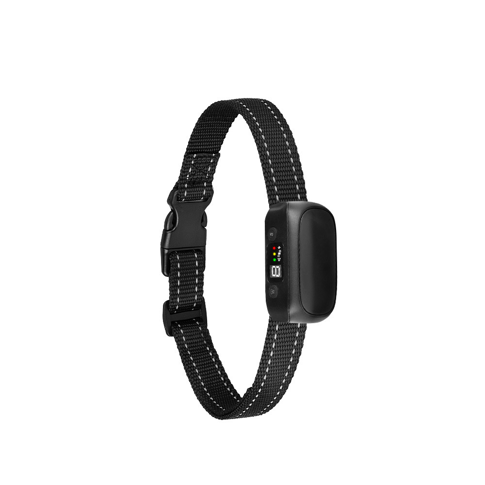 厂家批发止吠器LED屏充电防水自动狗狗电击振动声音防叫器止吠器