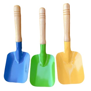 Children's water playing beach toy small shovel sand playing tool potted garden flower planting flat shovel square shovel 2 yuan department store