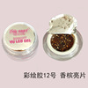 Glitter powder 2022 new pattern Nail enhancement Density Gold and Silver Japanese Phototherapy glue