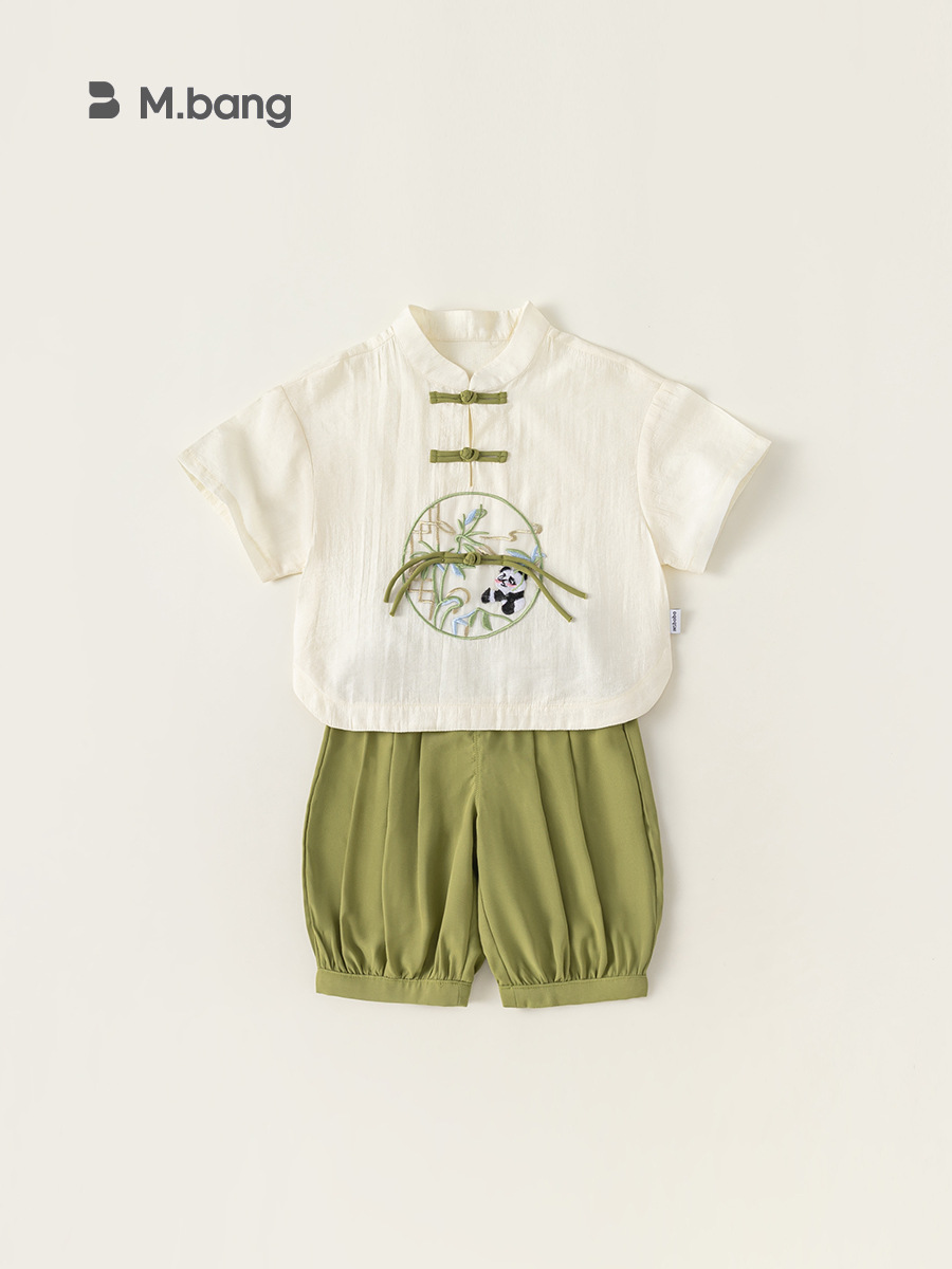 Youbao ropa para niños traje para niños verano bebé nuevo vestido chino niños estilo chino Hanfu verano XT84124 image 3