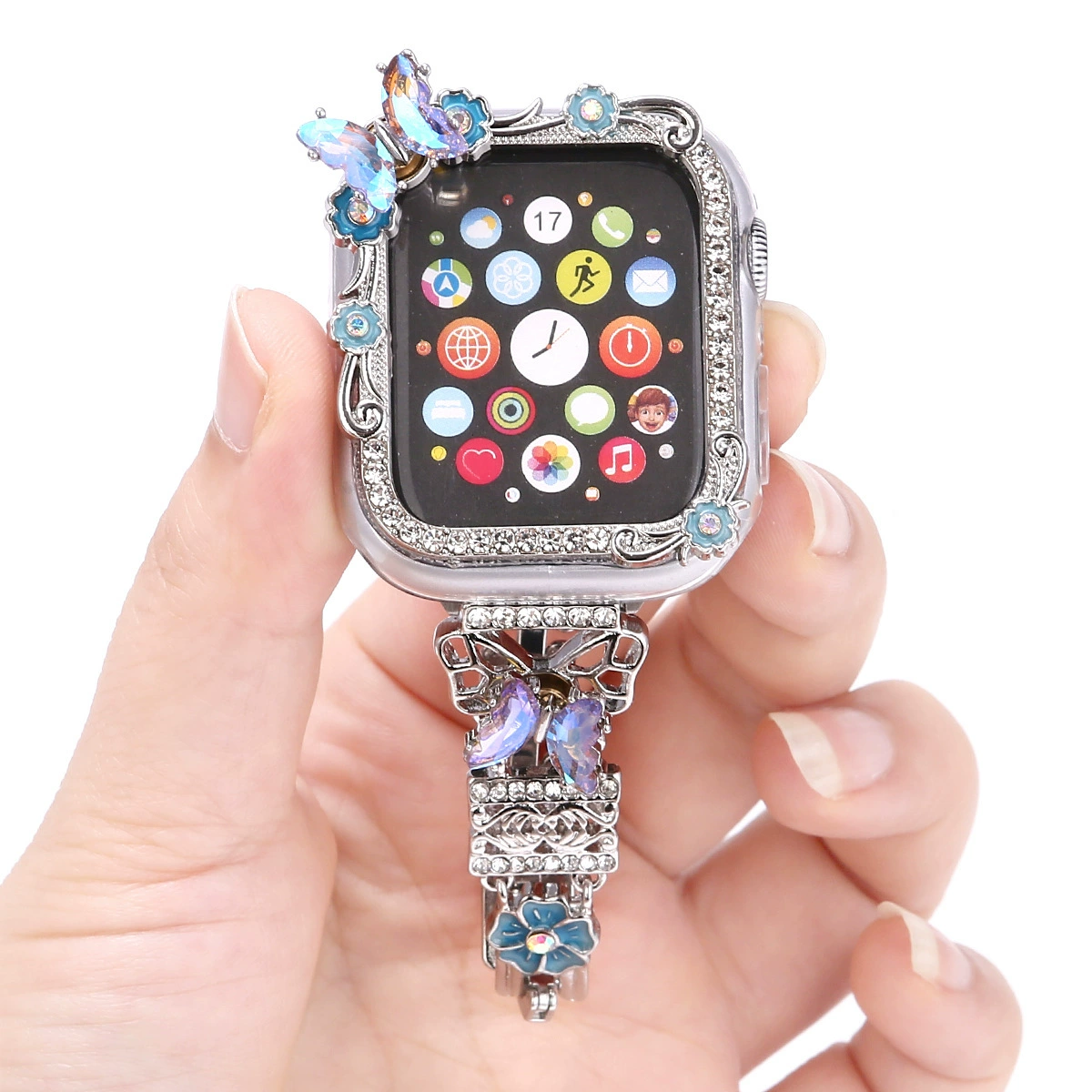 Новый вращающийся кожух-поддержка ремня-бабочка для iWatch98765SE, корпус браслета, маленький благовоний ветер