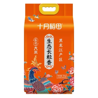 十月稻田 生态长粒香 东北大米5kg