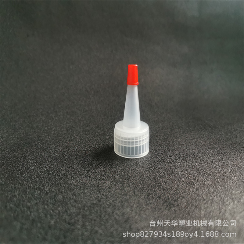 20 teeth pe plastic beak cover sauce bottle squeeze lid with holes red hat white sauce squeezing bottle lid glue cover