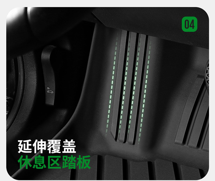 Suitable for Audi Tpe Car Floor Mats A6La4Lq5La3A5La7L Two- and Three-Box Models Q3Q6Lq5Q7Q8 Car Floor Mats E