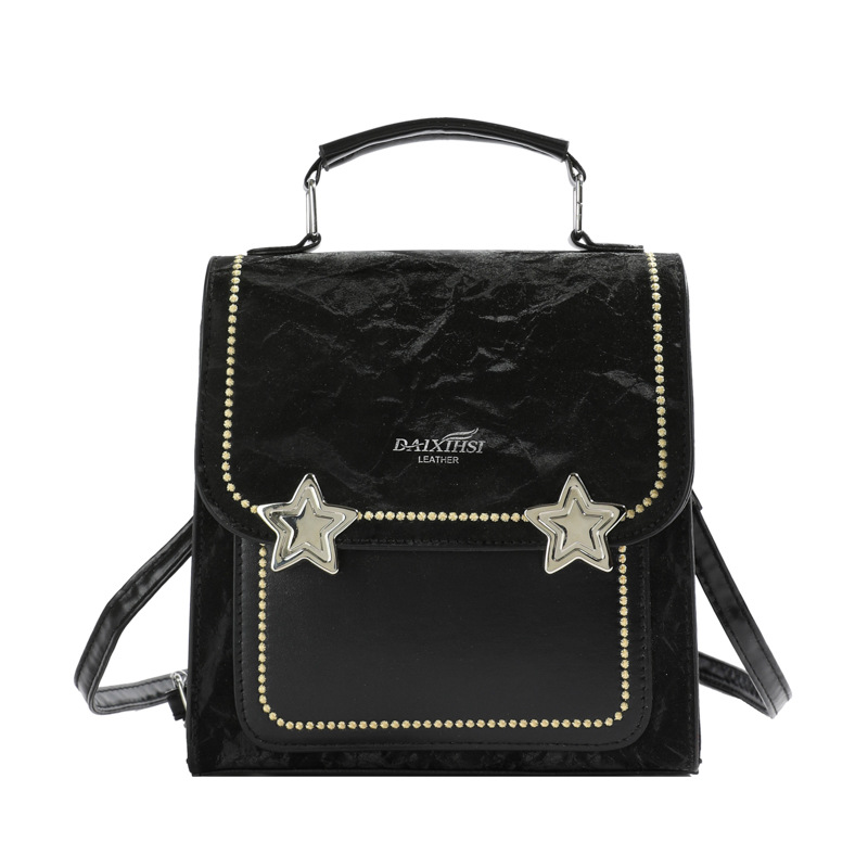 Bolsos pequeños de alta sensación para mujeres 2024 nueva mochila versátil portátil coreana mochila escolar de moda para salir mochila