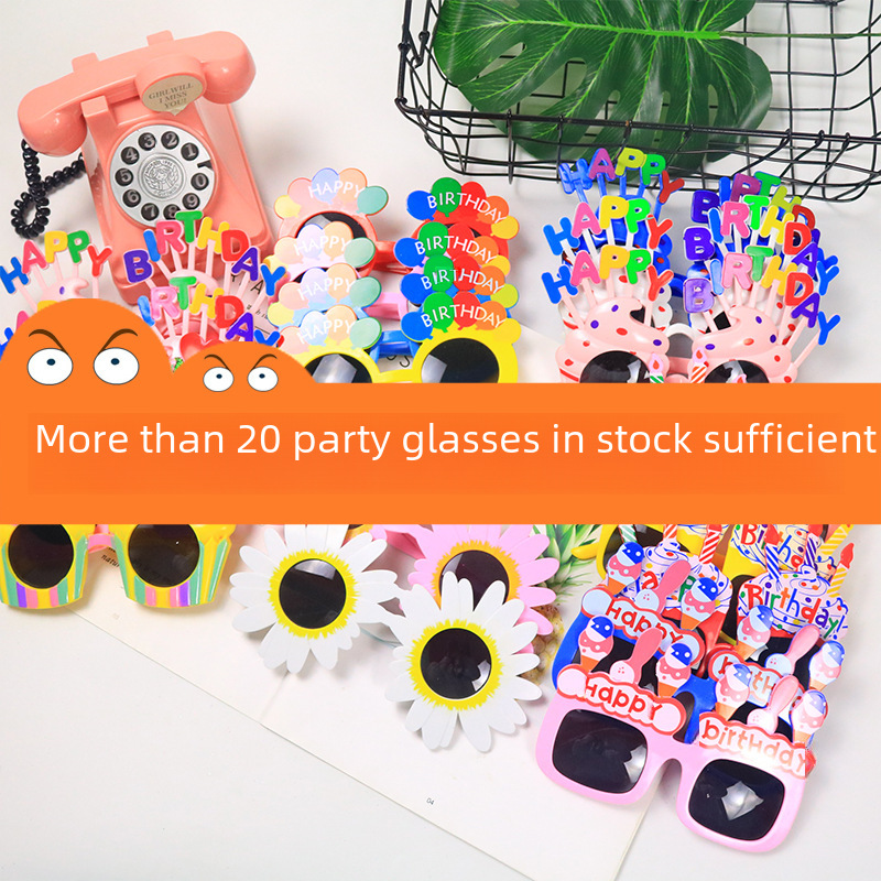Children's creative glasses solar-powered for adults