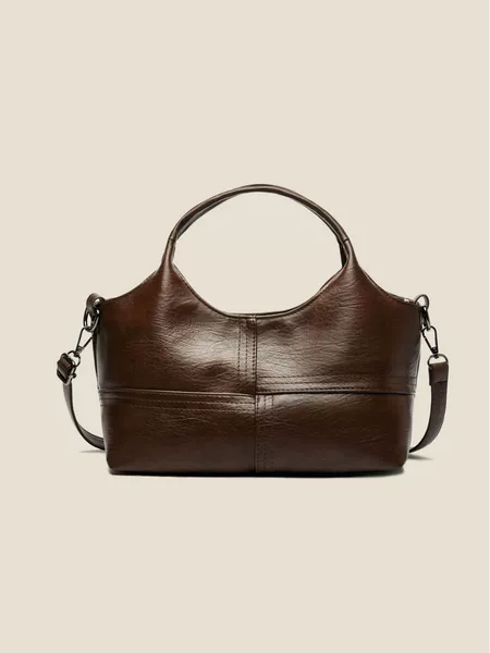 Cross-border retro 2026 new fashion versatile casual mom bag, simple high-quality texture shoulder and crossbody bag for women