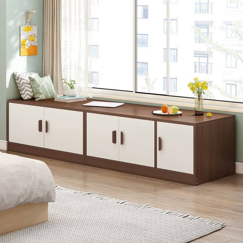 飘窗落地台柜收纳榻榻米置物柜炕柜可坐地柜矮柜储物柜防晒内衣