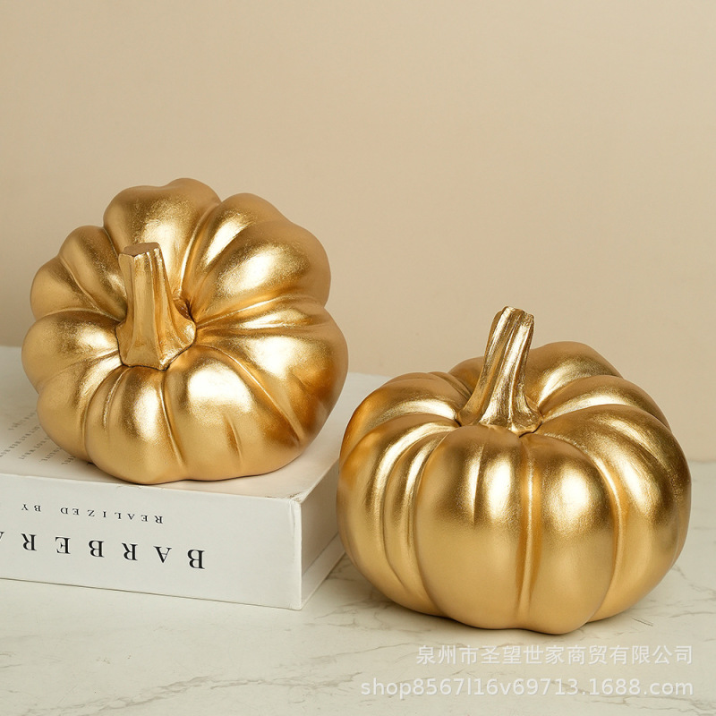 アメリカのハロウィンレトロカボチャの装飾品家庭用家具樹脂工芸品リビングルーム玄関装飾用品卸売|undefined