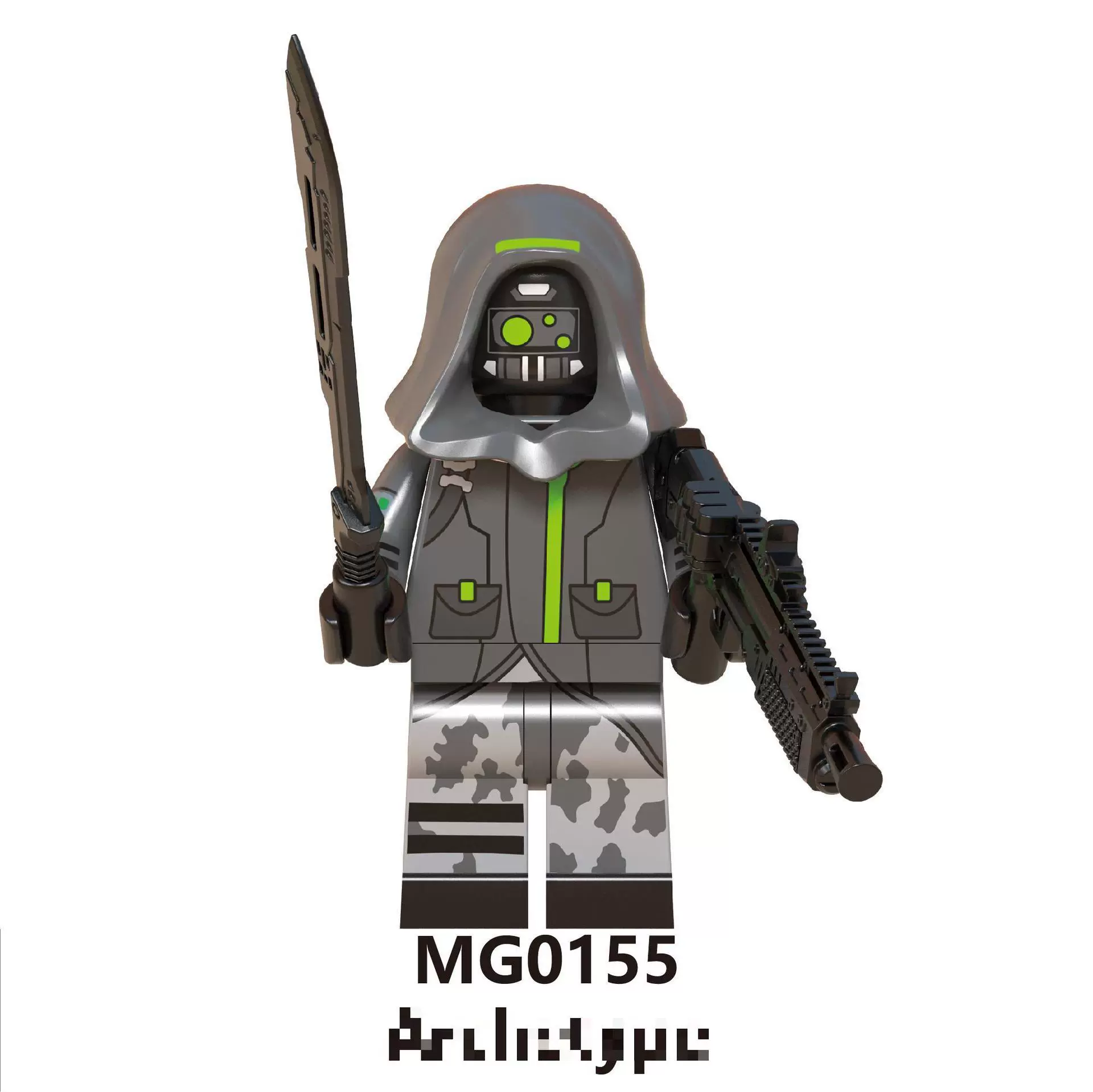 Совместимый минифигурка серии Fortnite (MG0148–0155), ABS 4,5 см, упаковка OPP, экспорт