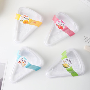Japanese-style triangle mousse cut cake box anti-fog 8-inch durian matcha rainbow multi-layer cut box
