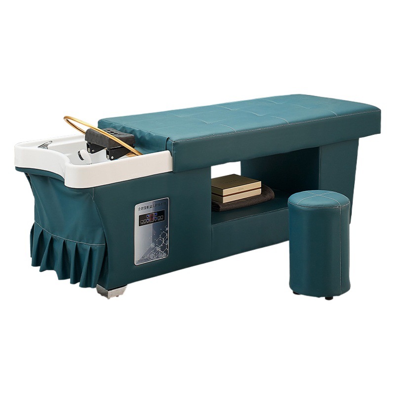 Cama de Champú con Circulación de Agua para Terapia Capilar, Cama de Champú para Salón de Belleza, Cama de Champú para Masaje Tailandés, Terapia Capilar