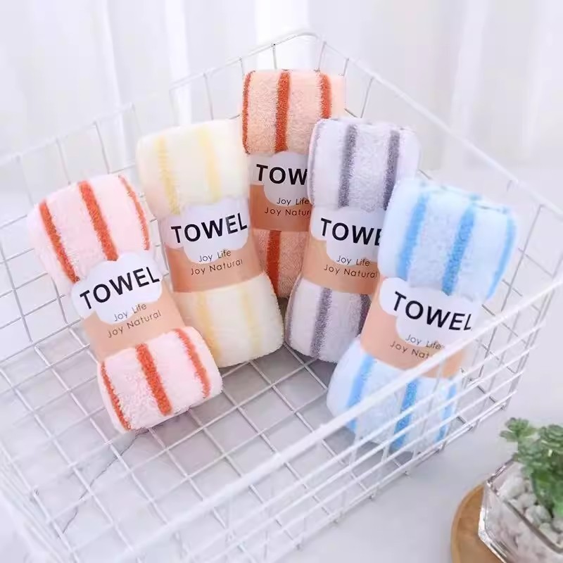 Fabricantes al por mayor toallas anchas de lana de coral 5 paquetes suaves absorbentes toallas unisex para lavar la cara regalo bienestar
