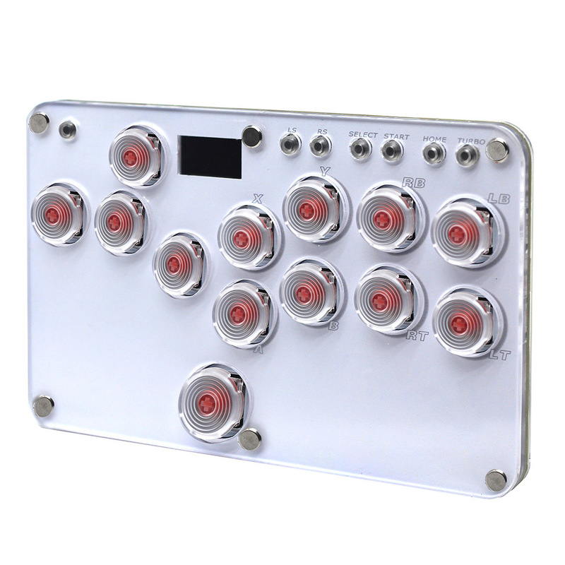 NEW Hitbox Street Fighter Game Keyboard Compatible PC SWITCH PS3 PS4 Multiple RGB Light Effects