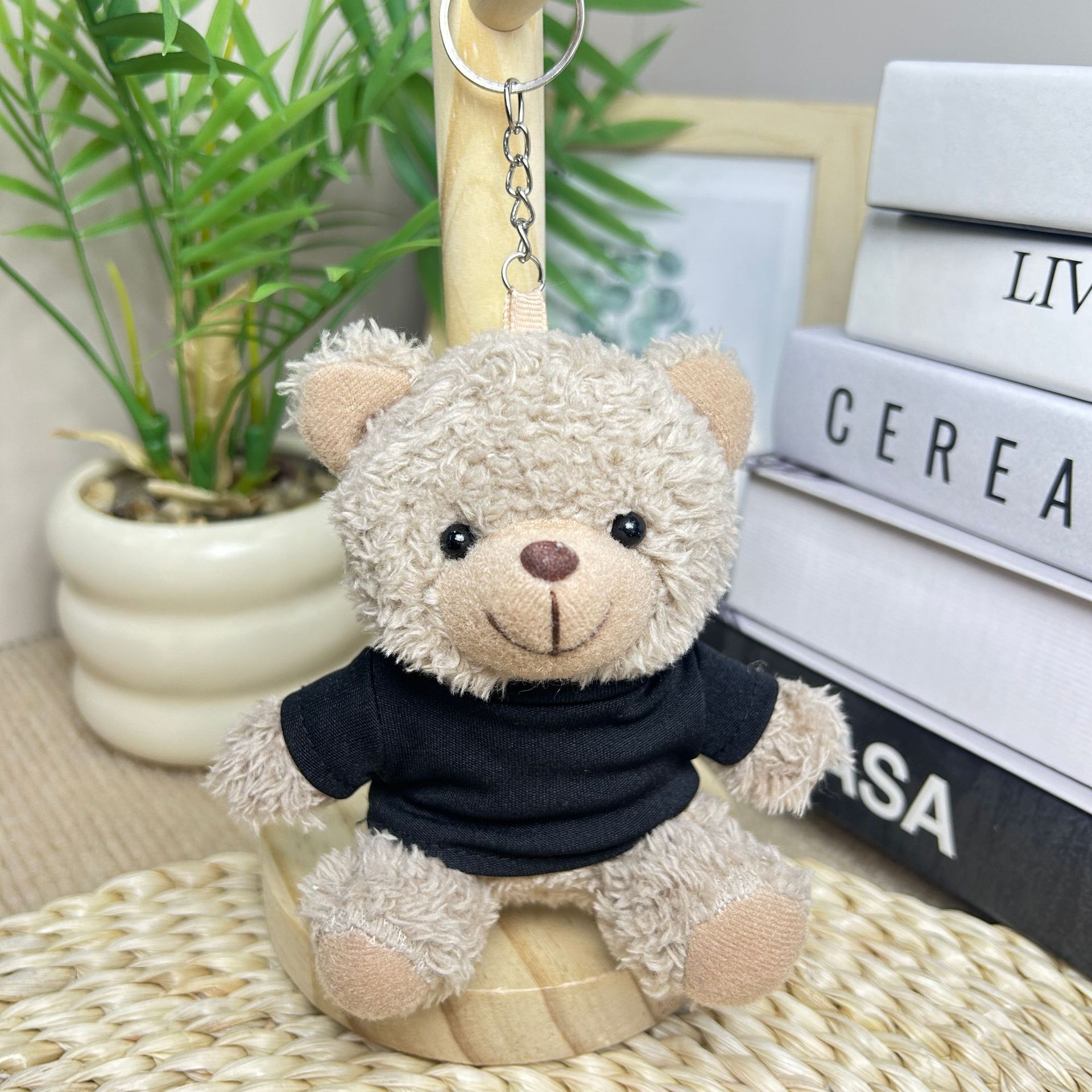 Colgante camiseta Teddy Bear muñeca Teddy Bear muñeca juguetes de peluche temporada de graduación logotipo corporativo regalo muñeca tela