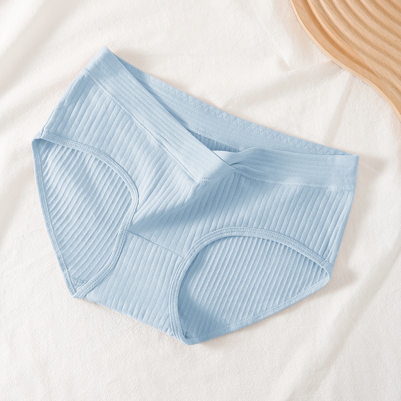 Ropa interior de mujer embarazada entrepierna antibacteriana de algodón puro embarazo temprano, medio y tardío más tamaño bajo cintura vientre zapatillas ropa interior de verano para mujeres