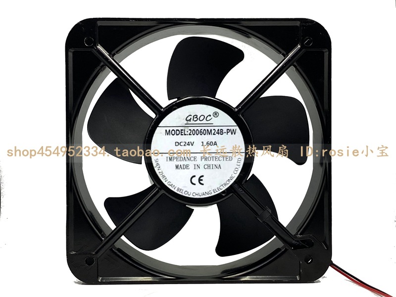 全新GBOC 22060 DC24V 1.60A 20060M24B-PW 电焊机 铝框轴流风机