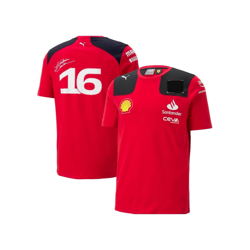 2025 New Summer Outdoor Sports Leisure F1 Ferrari Red Bull Short Sleeve 3D Digital Print T-Shirt Short Sleeve