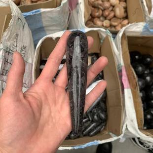 Natural Raw Stone Carved Diorite Massage Stick, Raw Stone Polished Mineral Specimen for Handling and Display [Pack/Kilogram]