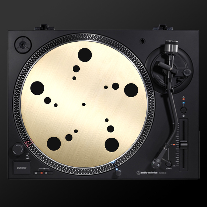 LP reproductor de vinilo pad disco de canto almohadilla de disco de vinilo almohadilla de registro de cobre puro registro antideslizante estable reducción de la vibración