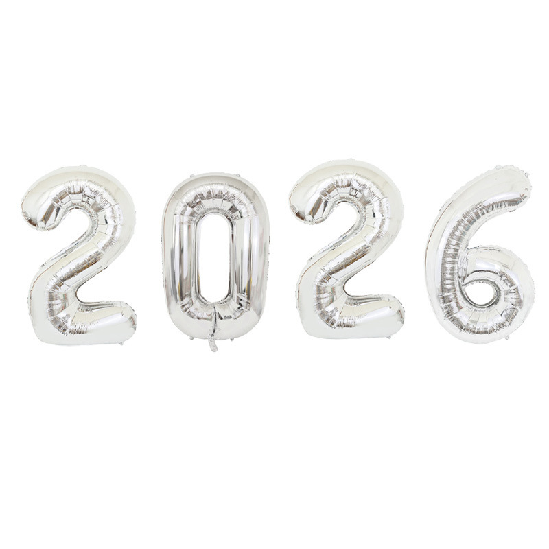 クロスボーダー新 2026 ナンバー 16/32/ 40inch ナンバーアルミフィルムバルーンセット馬年大晦日新年お祝い衣装|undefined