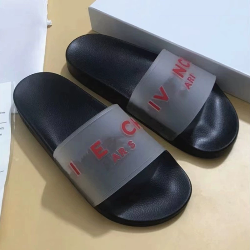 Нигерийские высококачественные сандалии 2024 летние мужские и женские прозрачные пленочные тапочки из Юго-Восточной Азии обувь с буквенным принтом