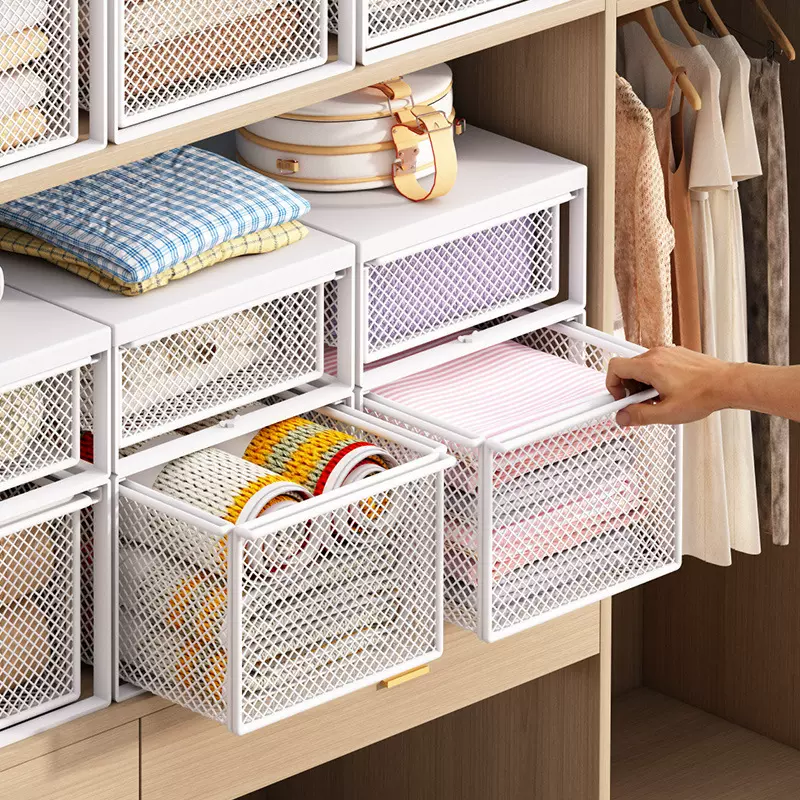 衣柜分层隔板收纳神器抽屉式衣物整理置物架卧室宿舍衣橱收纳箱子